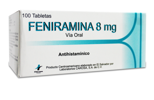 FENIRAMINA 8 MG TABLETAS