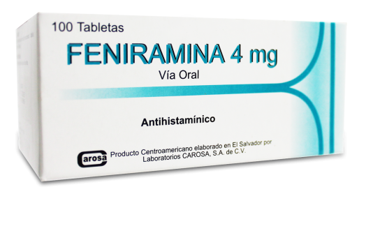 FENIRAMINA 4 MG TABLETAS